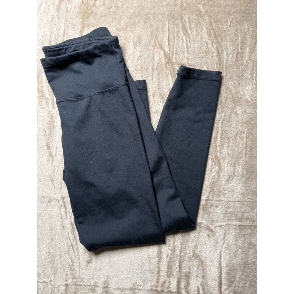 Jockey Womens Black High Waisted Athletic Leggings Yoga Pants Size S‎ Small